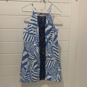 Lilly Pulitzer Blue and White Patterned Dress